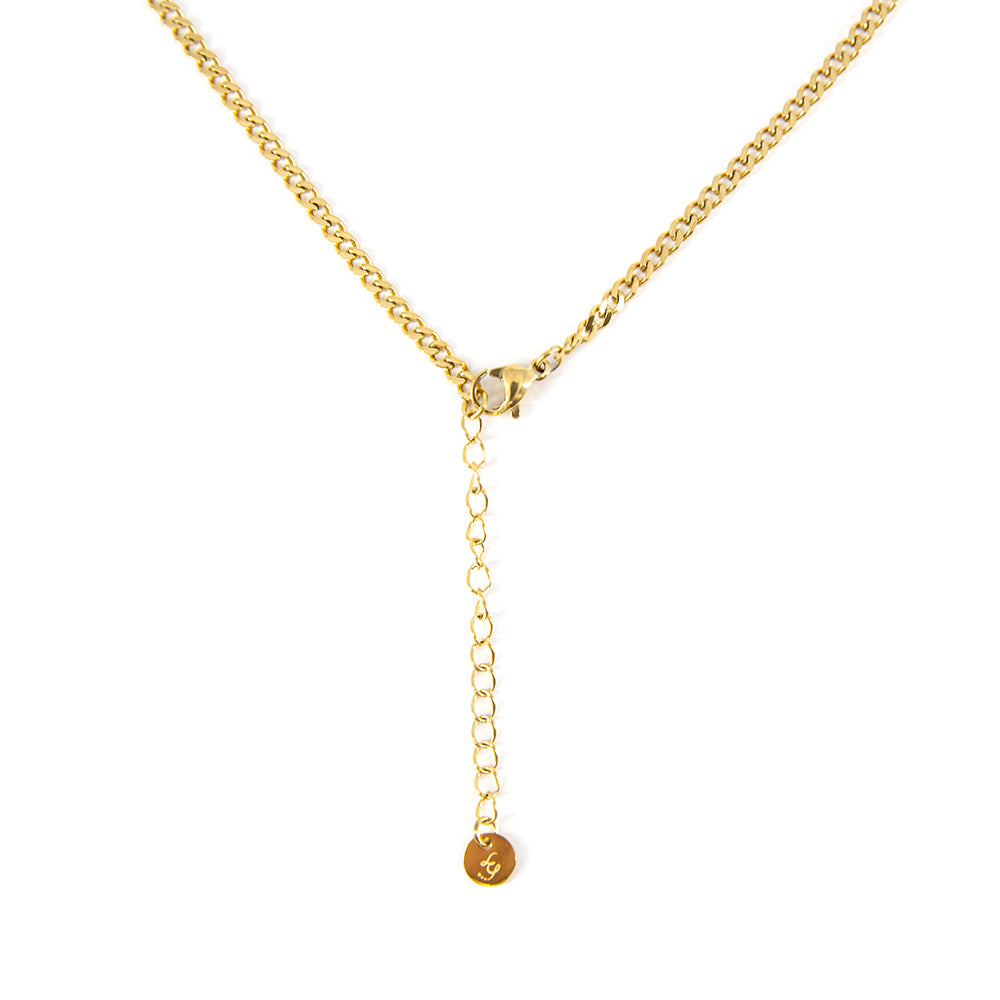 Rhia-large-link-short-chain-feature-womens-necklace-gold-heart-drop-pendant-detail-gold-necklace